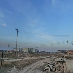 Вид на город с Астраханского ТРЗ Тепловозоремонтный Завод