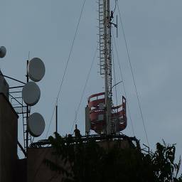 Антенная мачта, на крыше редакции ВОЛГА
