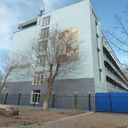 Мозаика на фасаде здания КаспНИРХ Каспийский НИИ рыбного хозяйства, Савушкина, 1