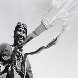 Первый узбекский парашютист. Г.А. Зельма, Ташкент, Узбекская ССР, 1930.