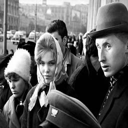 Москва. Прохожие на улице, 1962 г.