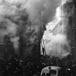 Пожар в Москве. 1960 год. Фото: Владислав Киврин