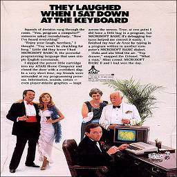 Реклама компьютера Atari.