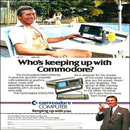 Портативный компьютер Commodore.