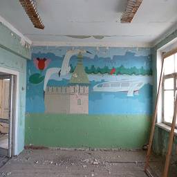 Рисунок Астраханский кремль в здании , НА территории СУИС АСС Специализированное управление искусственных сооружений,
Аварийно-спасательная служба
