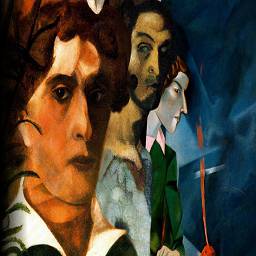 Выражение мироощущения через два самостоятельных и параллельных изобразительных потока  и колористический  главное достижение Марка Шагала в искусстве.