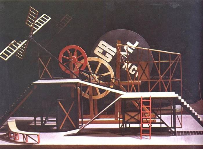 Конструктивистская декорация к спектаклю «Великодушный рогоносец» Любови Поповой (1922)